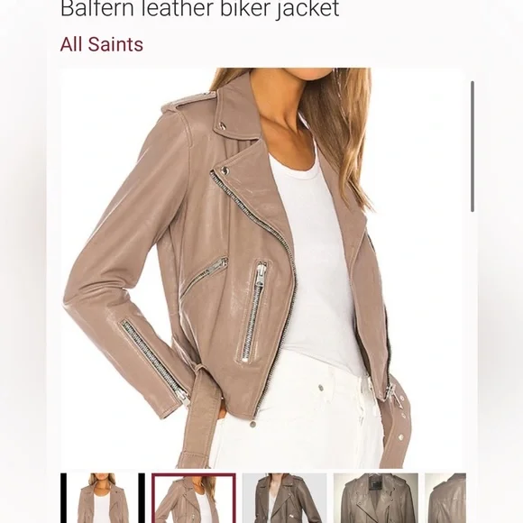 ALL SAINTS like new Balfern leather biker jacketAll Saints